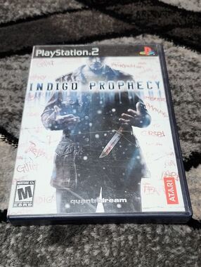 INDIGO PROPHECY PLAYSTATION 2 VIDEO GAME SUPERNATURAL THRILLER 2005